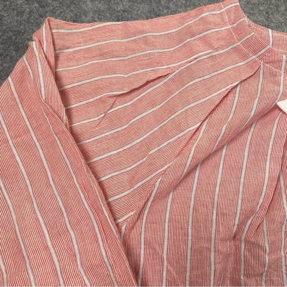 Women's J. Crew Red and White Striped Top, NWT, Medium - Picture 6 of 13